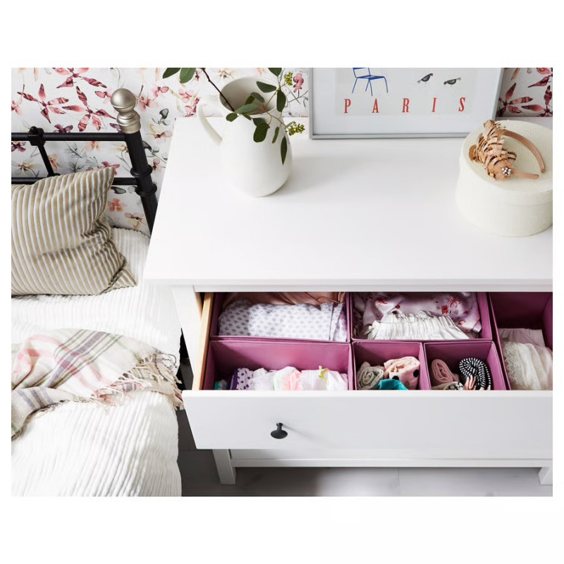 Комод ХЕМНЭС (HEMNES) с 3 ящиками, 108х96х50 см, белый (массив сосны) — купить аналог ИКЕА в Москве