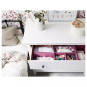 Комод ХЕМНЭС (HEMNES) с 3 ящиками, 108х96х50 см, белый (массив сосны) — купить аналог ИКЕА в Москве