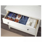 Комод ХЕМНЭС (HEMNES) с 3 ящиками, 108х96х50 см, белый (массив сосны) — купить аналог ИКЕА в Москве