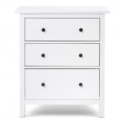 Комод ХЕМНЭС МИНИ (HEMNES Mini) 3 ящика, 85х96х37 см, белый (массив сосны) — купить компактный аналог ИКЕА
