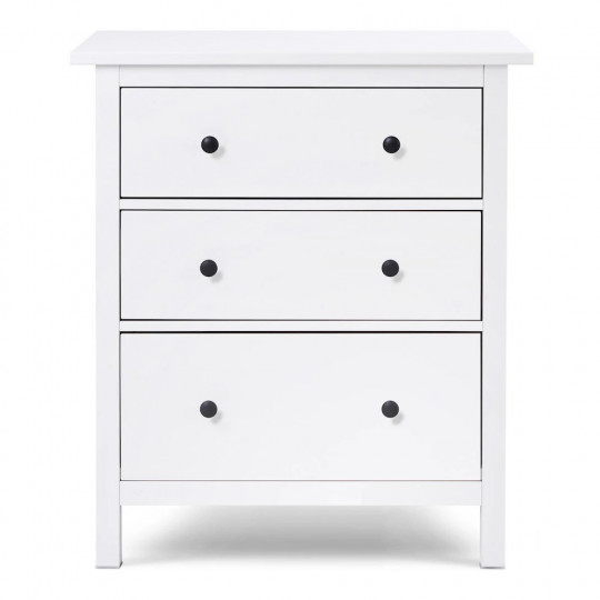 Комод ХЕМНЭС МИНИ (HEMNES Mini) 3 ящика, 85х96х37 см, белый (массив сосны) — купить компактный аналог ИКЕА