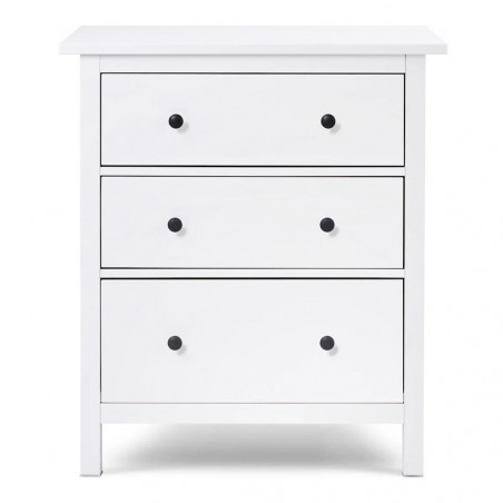 Комод ХЕМНЭС МИНИ (HEMNES Mini) 3 ящика, 85х96х37 см, белый (массив сосны) — купить компактный аналог ИКЕА