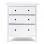 Комод ХЕМНЭС МИНИ (HEMNES Mini) 3 ящика, 85х96х37 см, белый (массив сосны) — купить компактный аналог ИКЕА