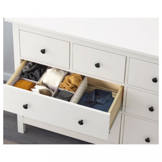 Купить белый комод КЫМОР (ХЕМНЭС IKEA) с 8 ящиками (160х96х50 см) — интернет-магазин Hemnes.ru